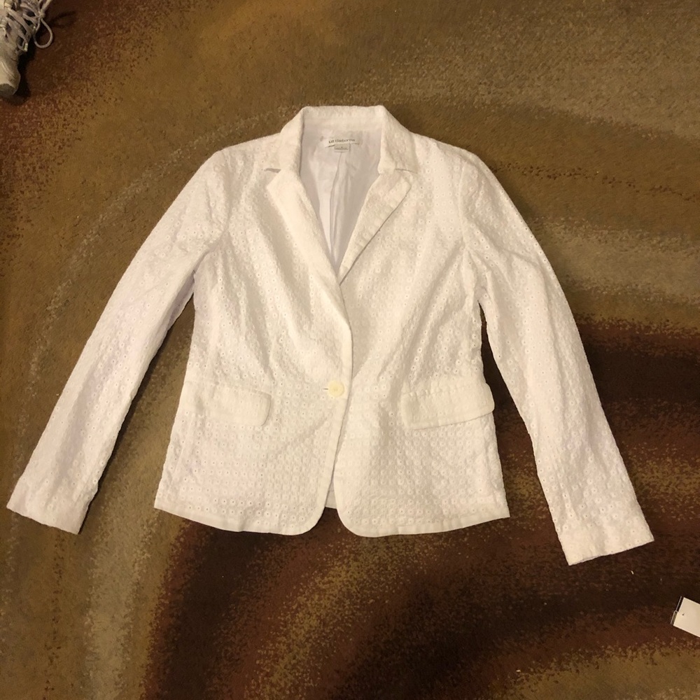 White kind of lace blazer never worn